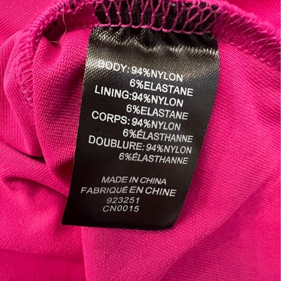 NWT House of Harlow 1960 All-Day Contour Bodysuit Magenta Pink Size Small - Picture 7 of 14